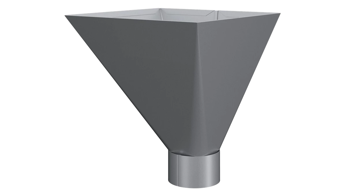 Rectangular Hopper B Lindab VATKL Rectangular Water Hopper 75mm