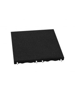 Black 30mm RubberLok Play-Safe Tile (500mm x 500mm) Black