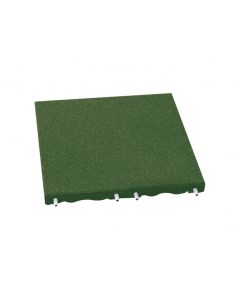 Green 40mm RubberLok Play-Safe Tile (500mm x 500mm) Green