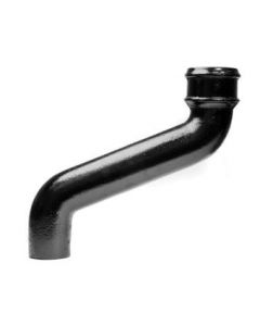 4" Apex Heritage Cast Iron Downpipes 112.5 degree Offsets - Pipe without Ears 304mm