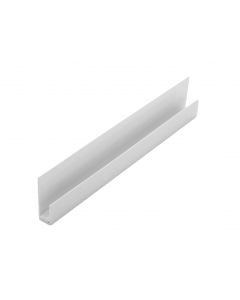 White PVC 2 Part Edge Trim for 8mm-10mm Panels White