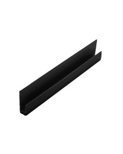 Black PVC 2 Part Edge Trim for 8mm-10mm Panels Black