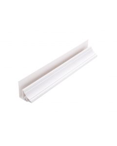 White PVC 2 Part Wall/Ceiling Cove for 8mm Panels White