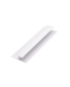 White PVC H-Trim for 10mm Panels White