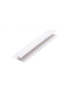 White 1 Part Joint Trim for Hygienic Sheets (2.4m) White