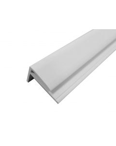 White Clip On External Corner Trim for Hygienic Sheets (3m) White