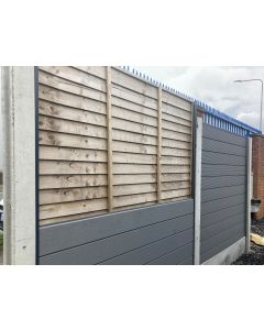 Composite Fence Plank 1.8m x 150mm Plank (Pack of 2) Grey