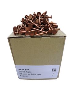 38mm Copper Nails 38x3.35mm (1000 per box)