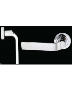Fortessa Contempo Ouvre Door Handle Dual finish with Satin Nickel & Polished Chrome