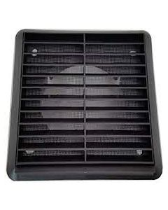Square Louvred Vent 100mm Round Spigot Flyscreen